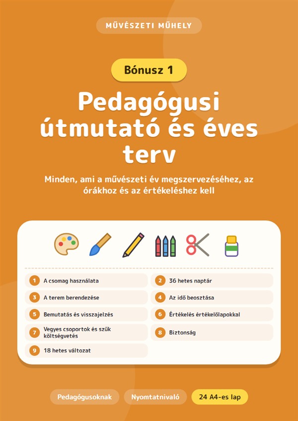 Bónusz 1: Pedagógusi útmutató és éves terv